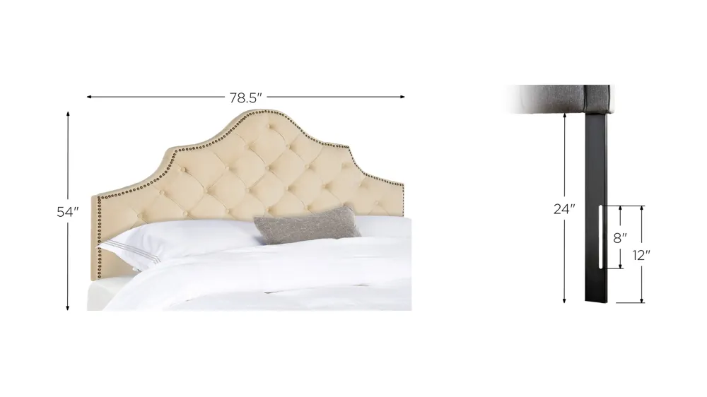 Arebelle Upholstered Headboard Dimensions