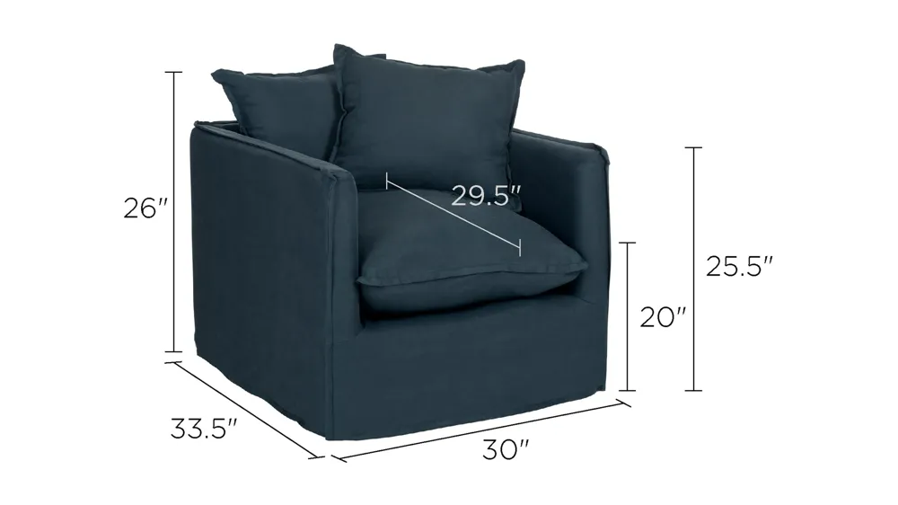 Landyn Arm Chair Dimensions