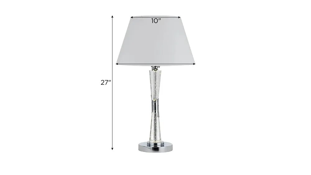 27" Water Dancing Table Lamp Dimensions