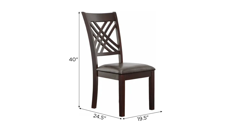 Adrian Side Chair - Set of 2 Dimensions