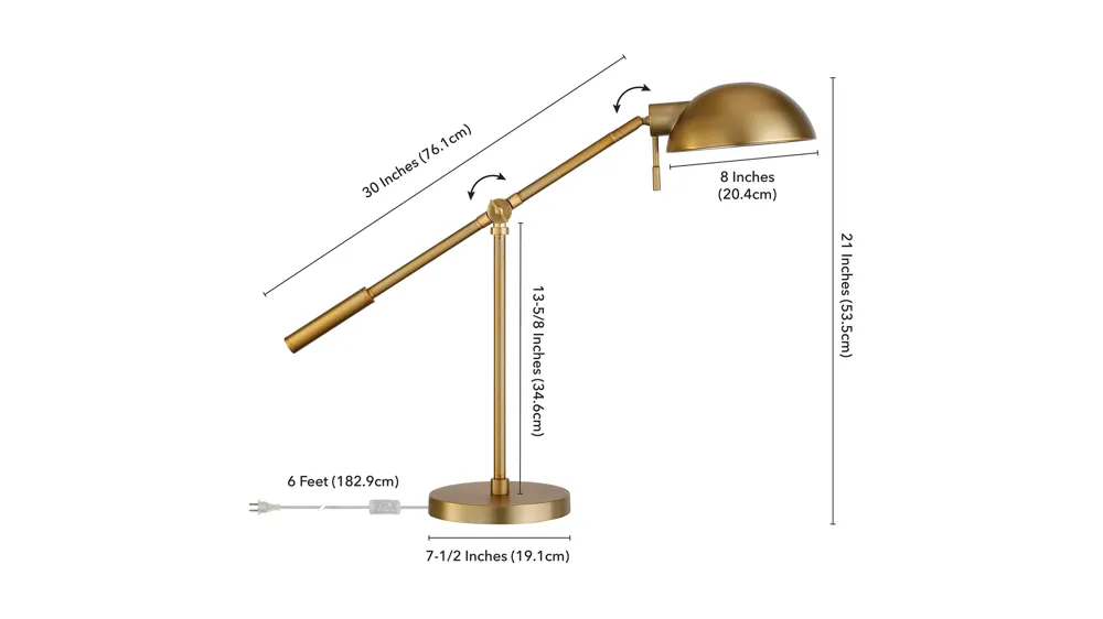 Jelen Table Lamp Dimensions