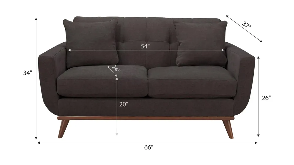 Milo Loveseat Dimensions