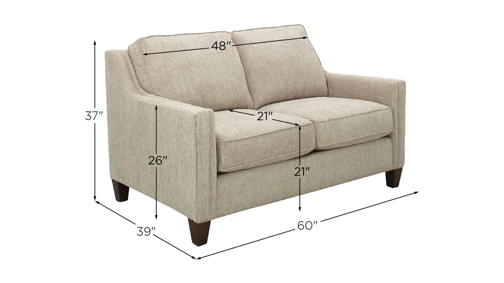 Lawrence Loveseat Dimensions