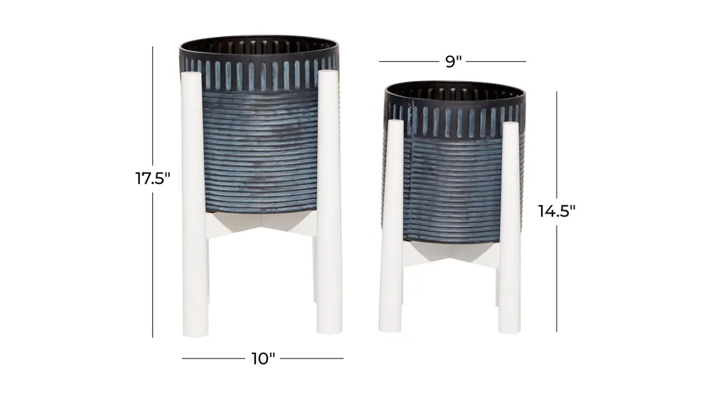 Ivy Collection Lahijani Planter Set of 2 Dimensions