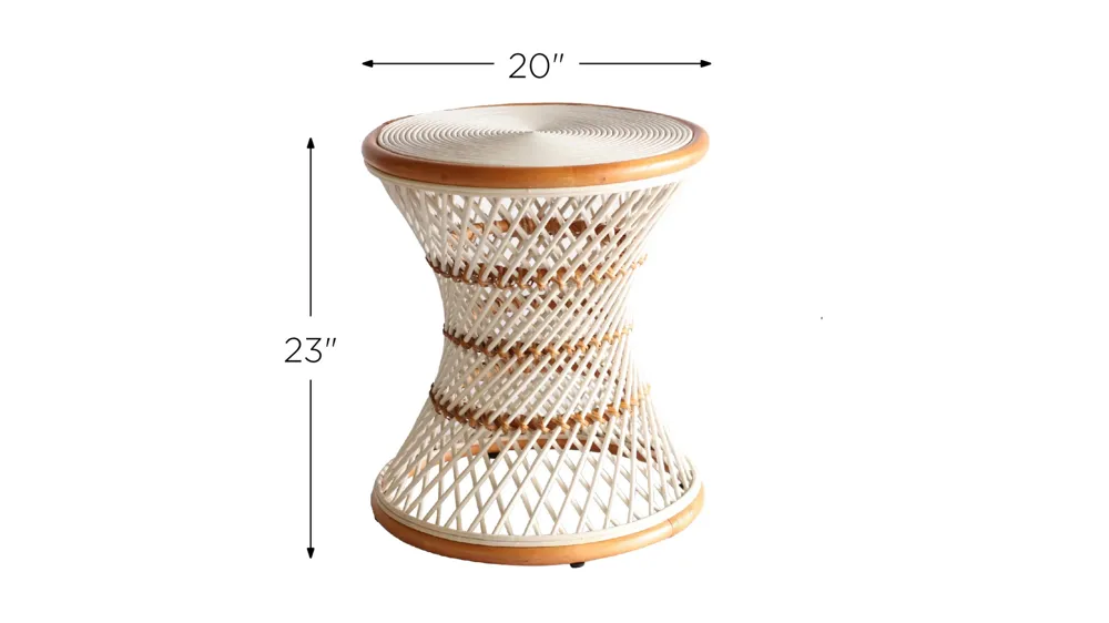 Kirby Rattan Round Stool Dimensions