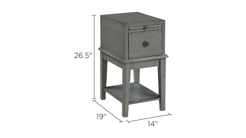 Baylor Chairside Table Dimensions