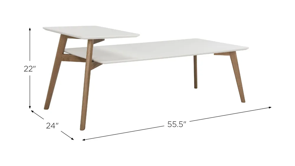 Ruby 2 Tier Coffee Table Dimensions