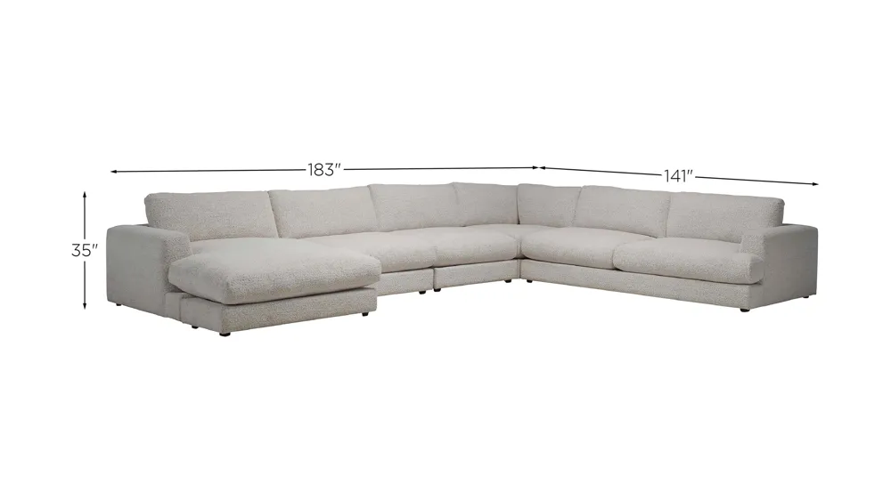 Montecito 5-pc. Sectional Dimensions