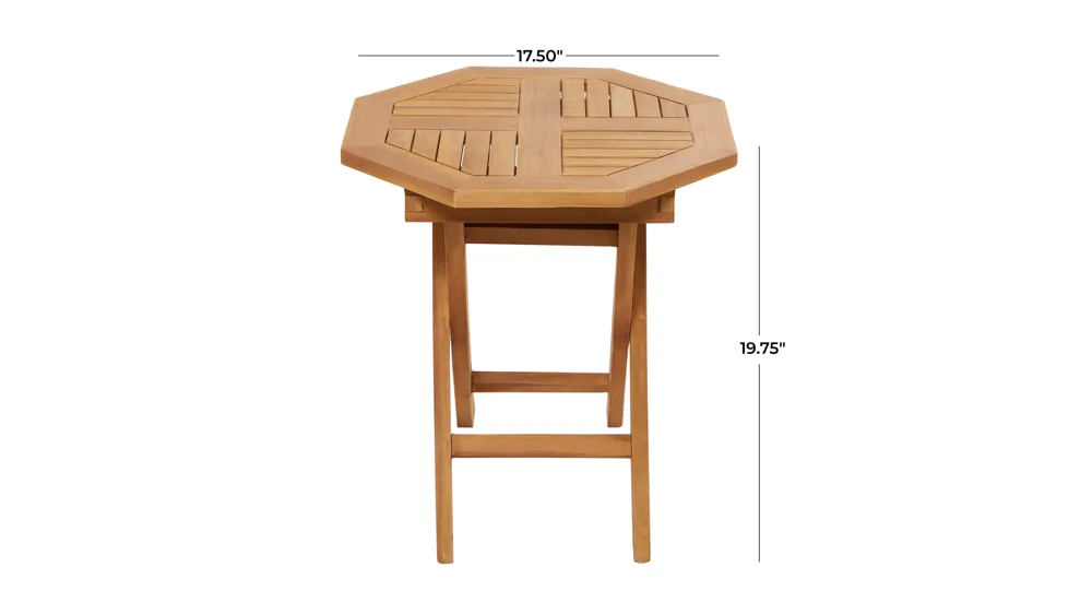 Ivy Outdoor Octagon Accent Table Dimensions