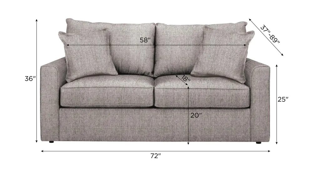 Trayce Chenille Full Sleeper Sofa Dimensions