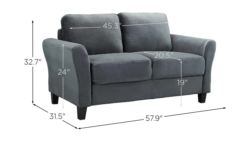 Warren Loveseat Dimensions
