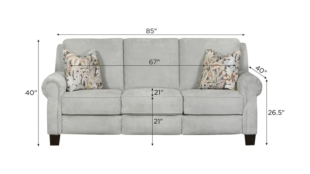New Garden Dual Power Sofa Dimensions
