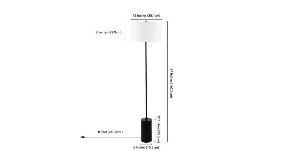 Merida Floor Lamp Dimensions