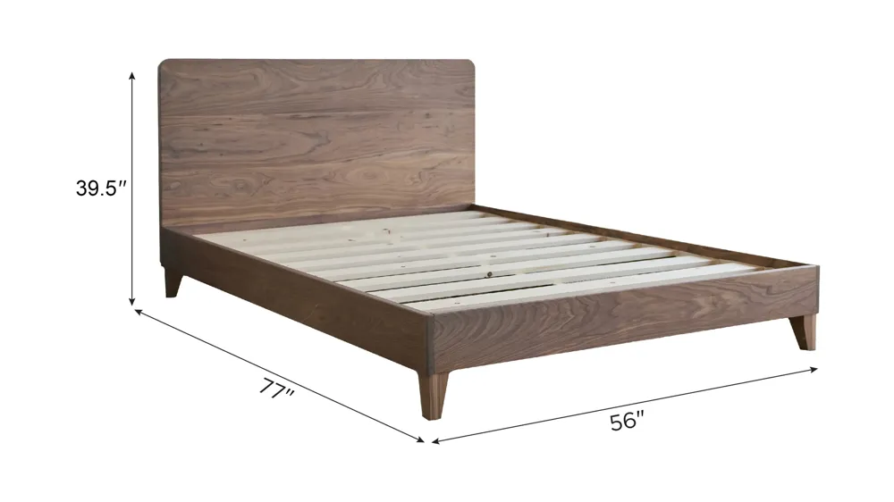 Avocado City Bed Platform Base w/ Headboard Dimensions