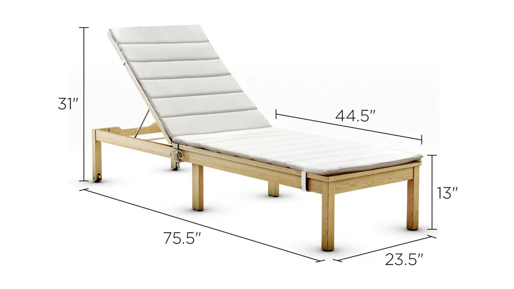 Lifestyle Garden Outdoor Chaise Lounge Dimensions