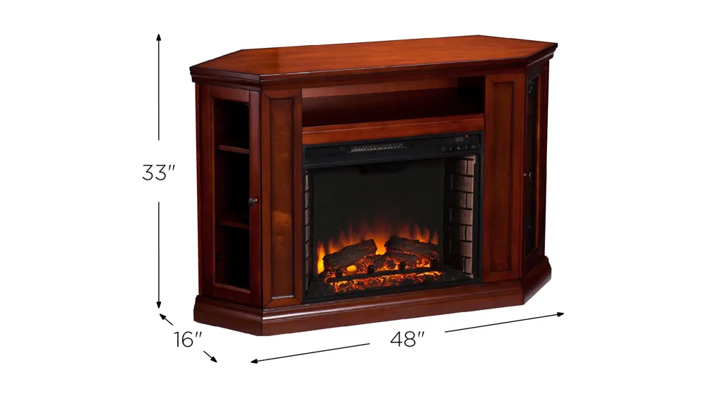 Oldham Convertible Media Fireplace Dimensions