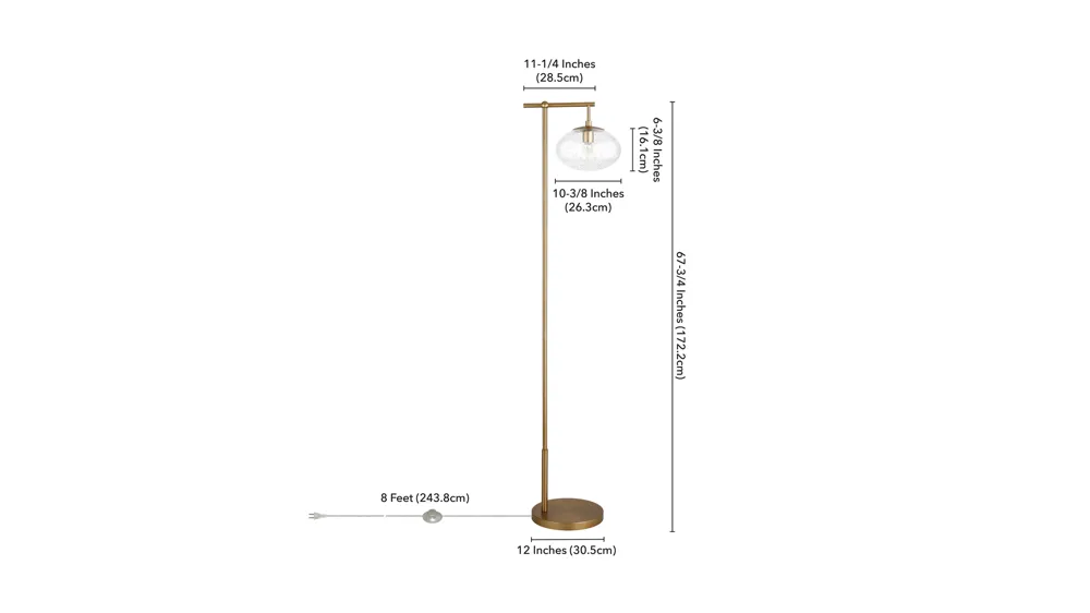 Blume Floor Lamp Dimensions