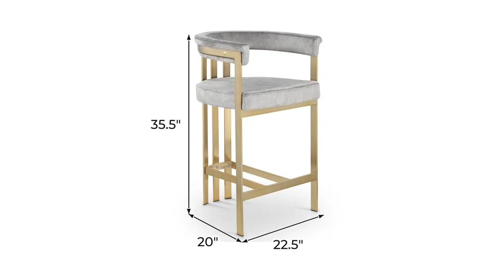 Marcello Counter Stool - Set of 2 Dimensions