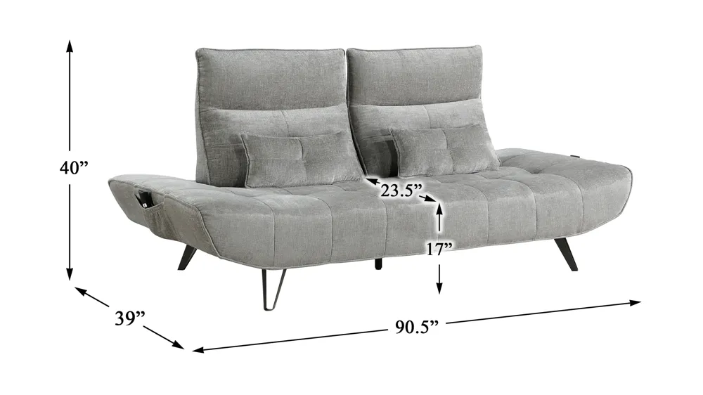 Kaylene Power Sofa Dimensions
