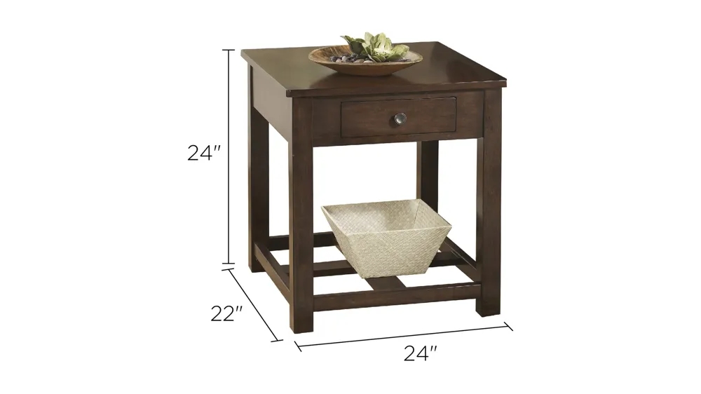 Judson End Table Dimensions