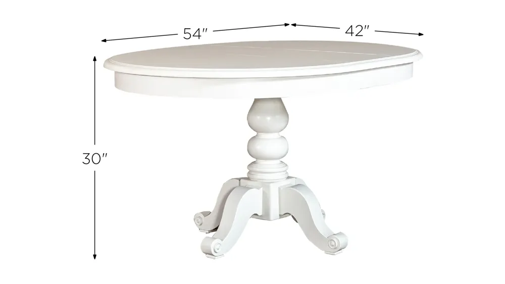 Summer House Round Dining Table w/Leaf Dimensions
