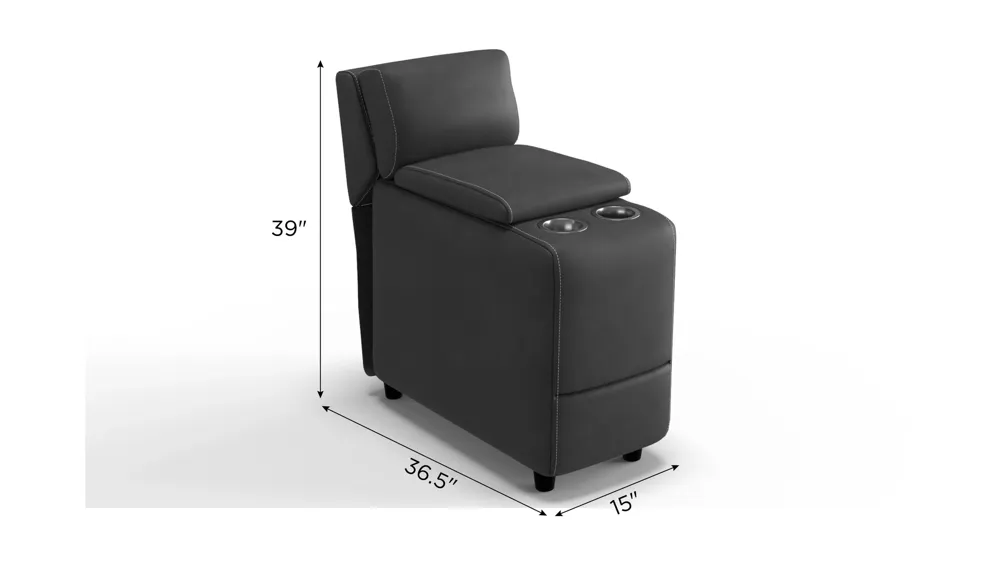 Rockland Microfiber Console Dimensions