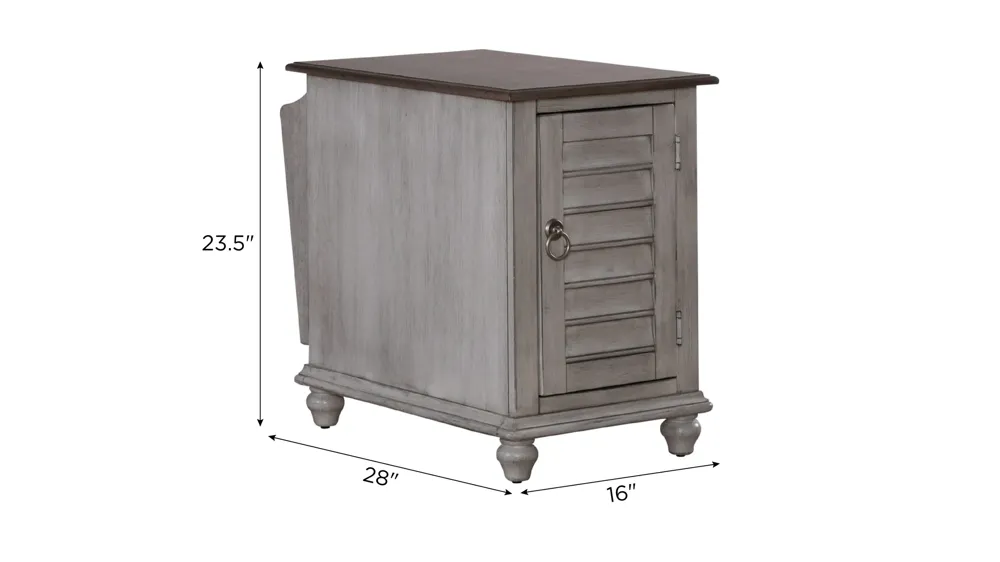 Ocean Isle Chair Side Table Dimensions