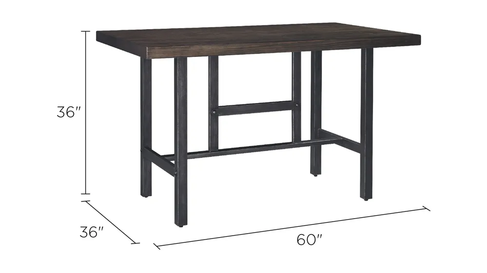 Stoddard Counter-Height Table Dimensions