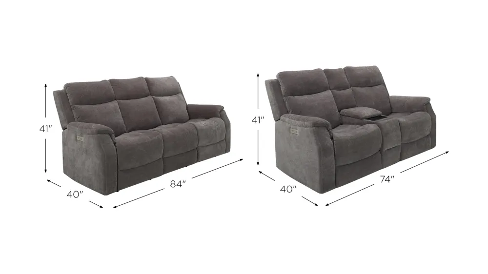 Bromway Living Room Set Dimensions