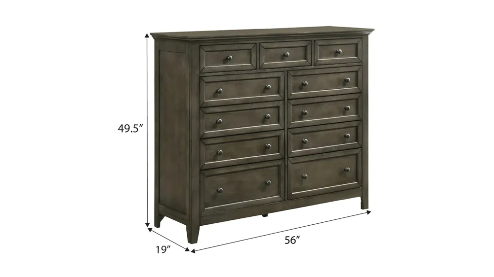 San Mateo Gentlemen's Chest Dimensions