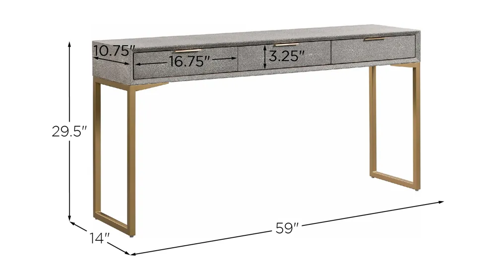 Pesce Console Table Dimensions