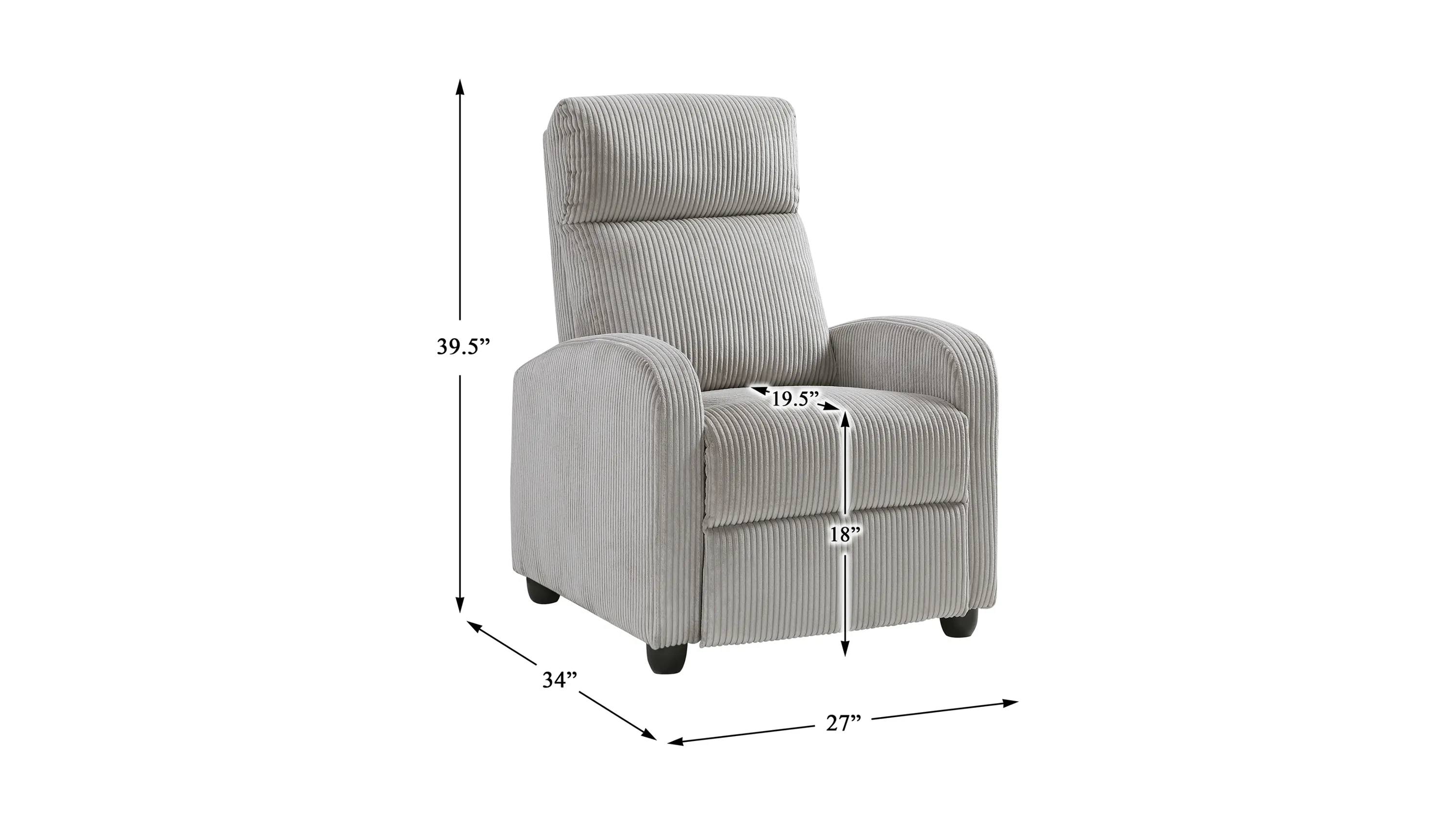 Annaliese Push Back Reclining Chair | Raymour & Flanigan