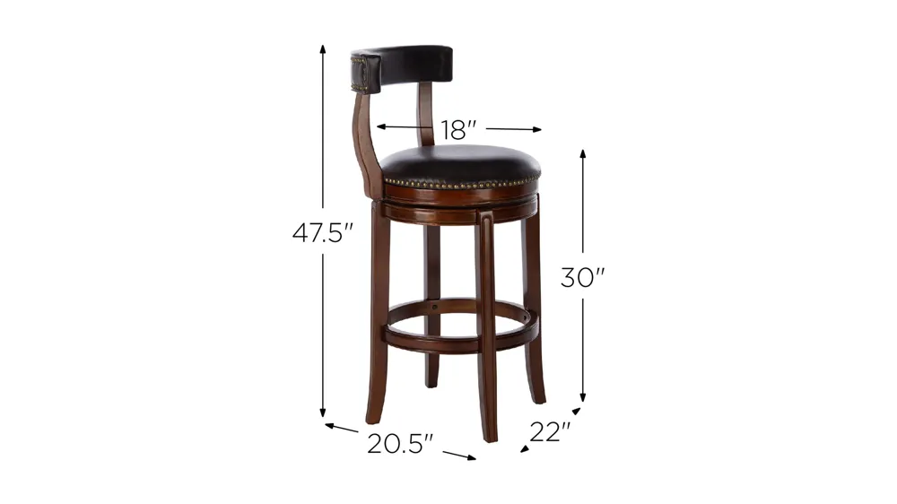 Presla Bar Stool Dimensions