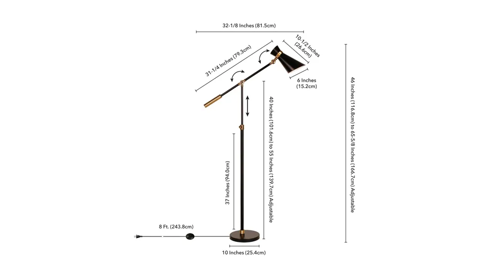 Edmund Floor Lamp Dimensions