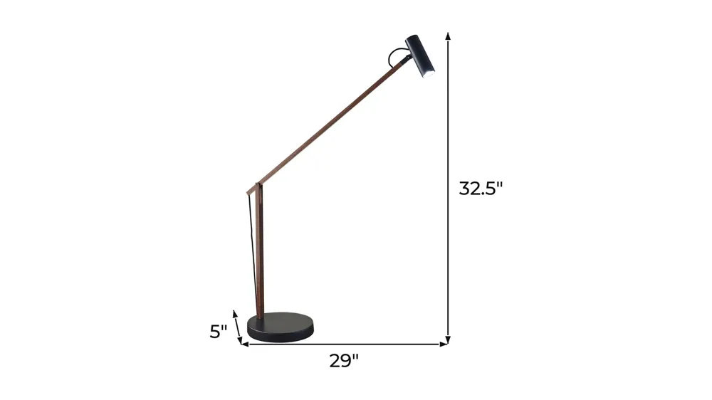 Crane LED Desk Lamp Dimensions
