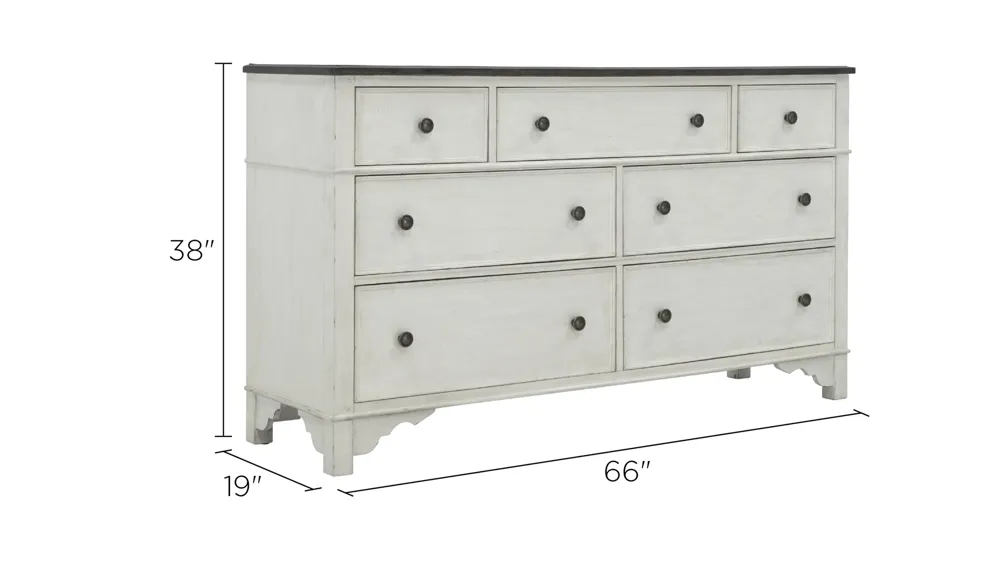 Colette Bedroom Dresser Dimensions