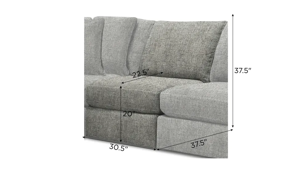 Nappily Armless Chair Dimensions