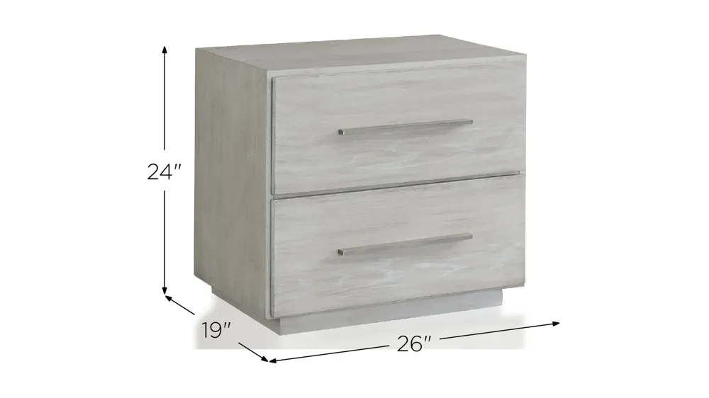 Destination Two Drawer Nightstand Dimensions