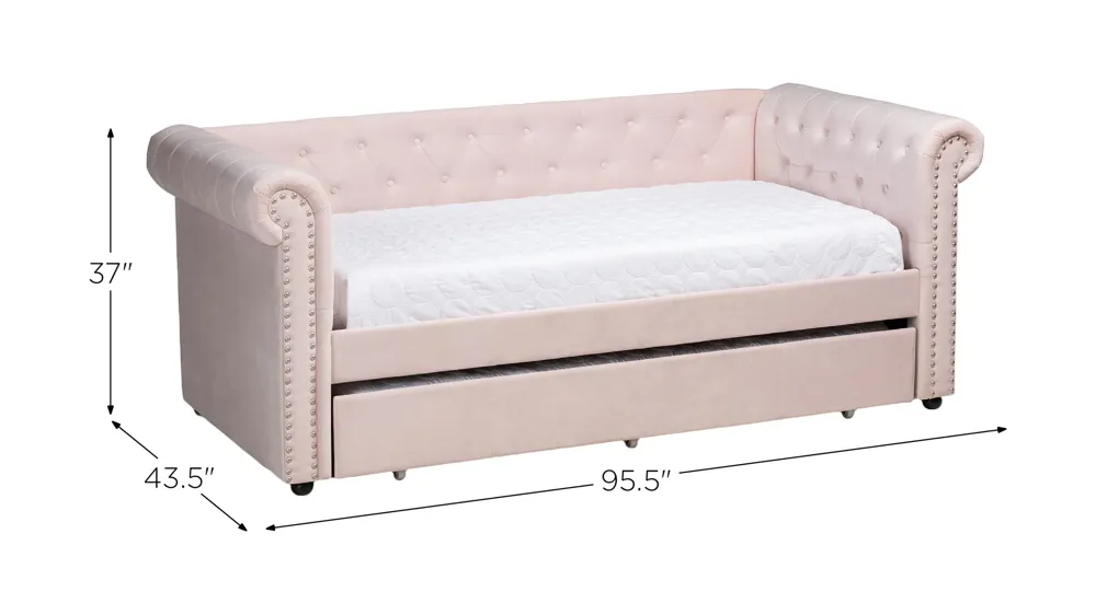 Mabelle Daybed with Trundle Dimensions