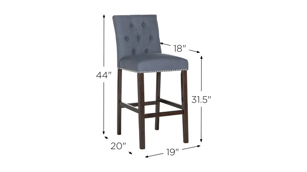 Jones Bar Stool - Set of 2 Dimensions