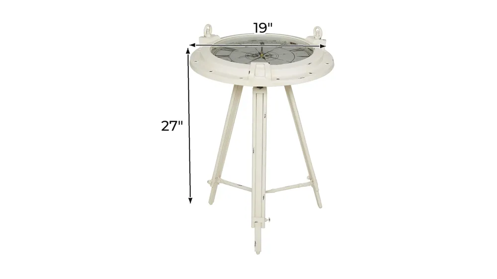 Ivy Collection Compass Accent Table Dimensions