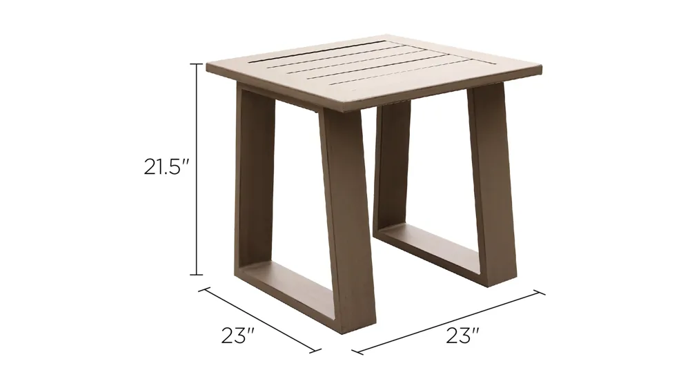 Alassio End Table Dimensions