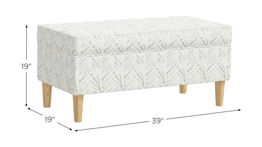 Ruthaford Storage Bench Dimensions