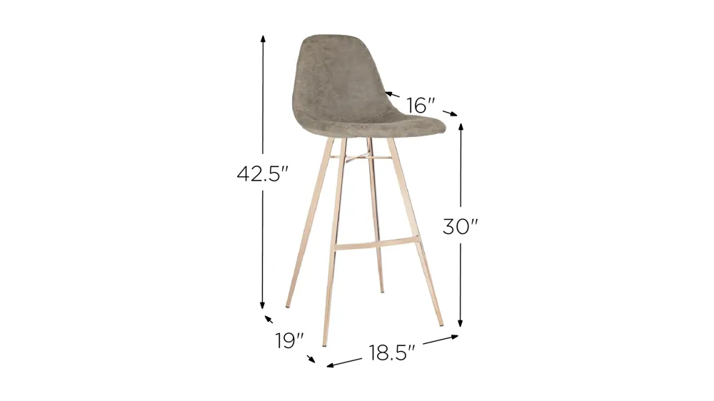 Alaia Bar Stool Dimensions