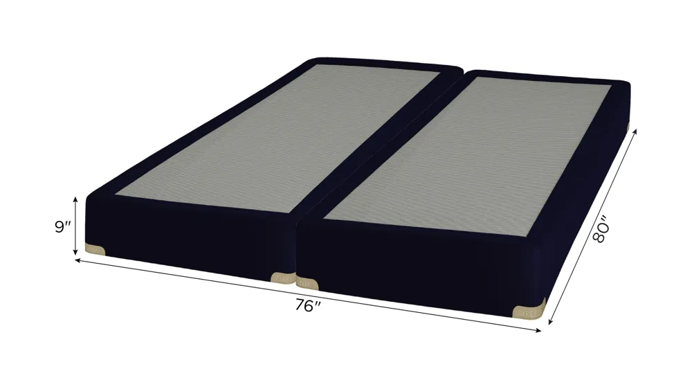Aireloom Pure Luxury 9" Split King Box Spring Set Dimensions