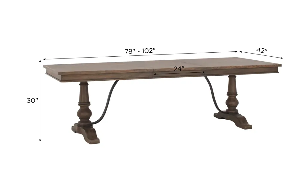 Coventry Dining Table Dimensions