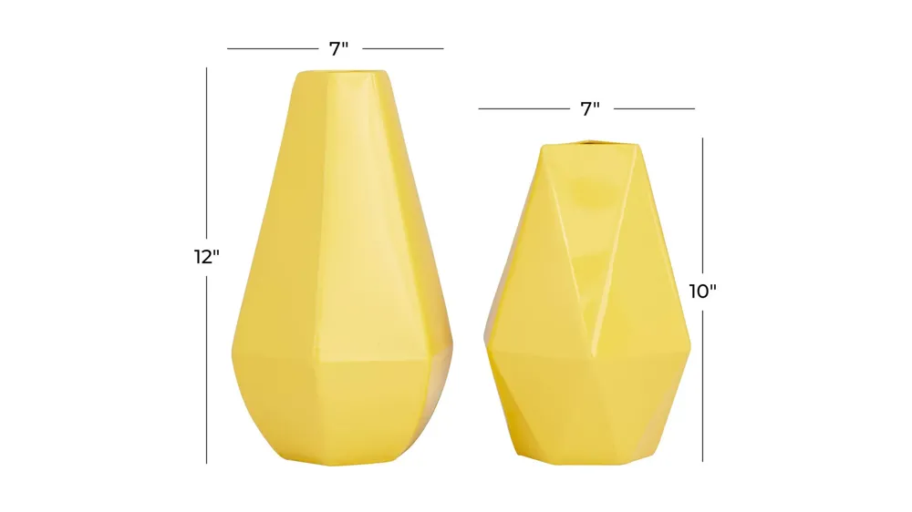 Ivy Collection Maru Vase Set of 2 Dimensions