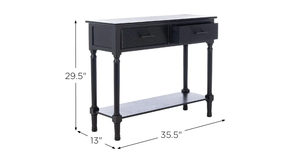 Gomez 2 Drawer Console Table Dimensions