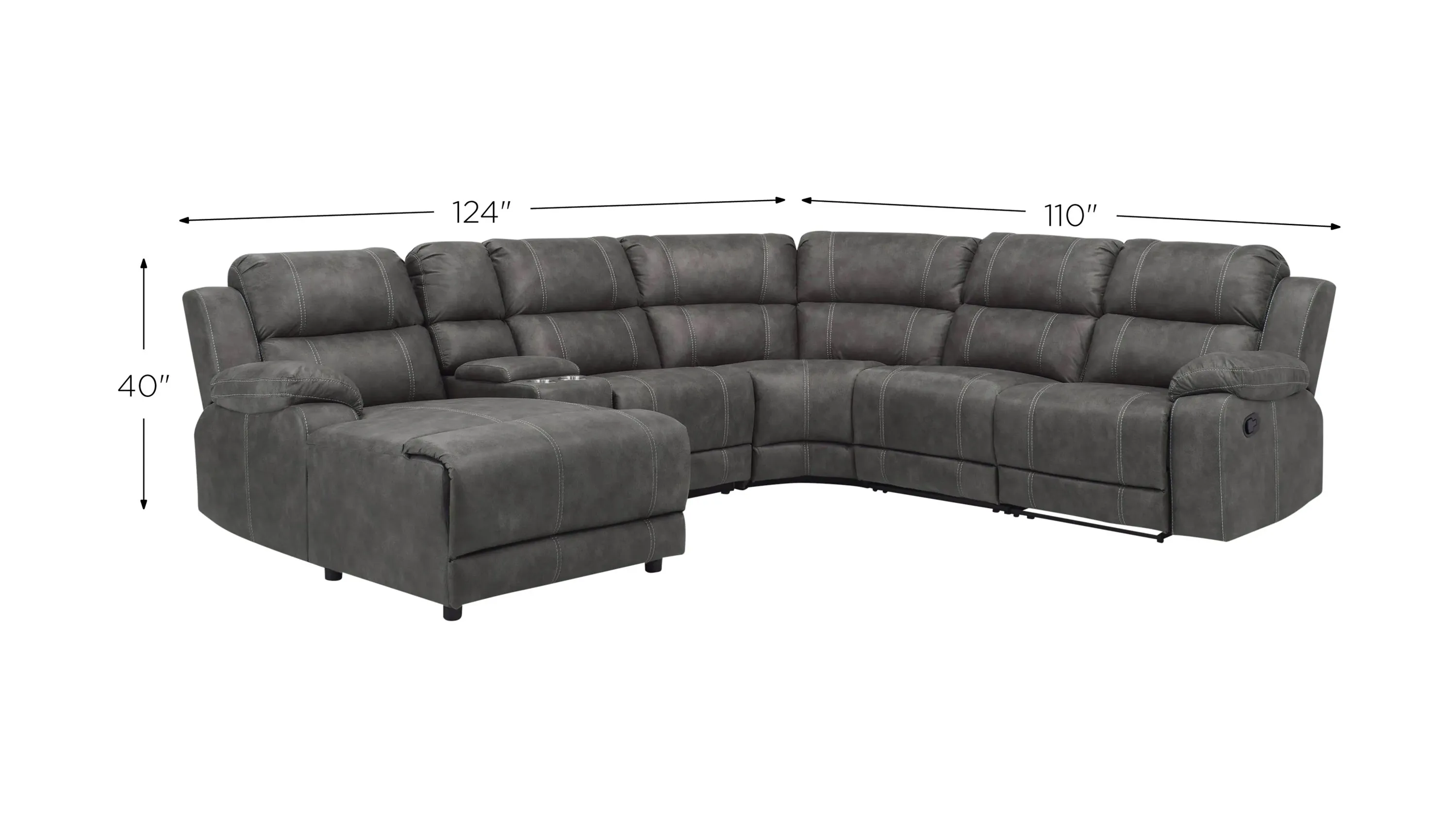 Kerridon 6-pc. Reclining Sectional | Raymour & Flanigan