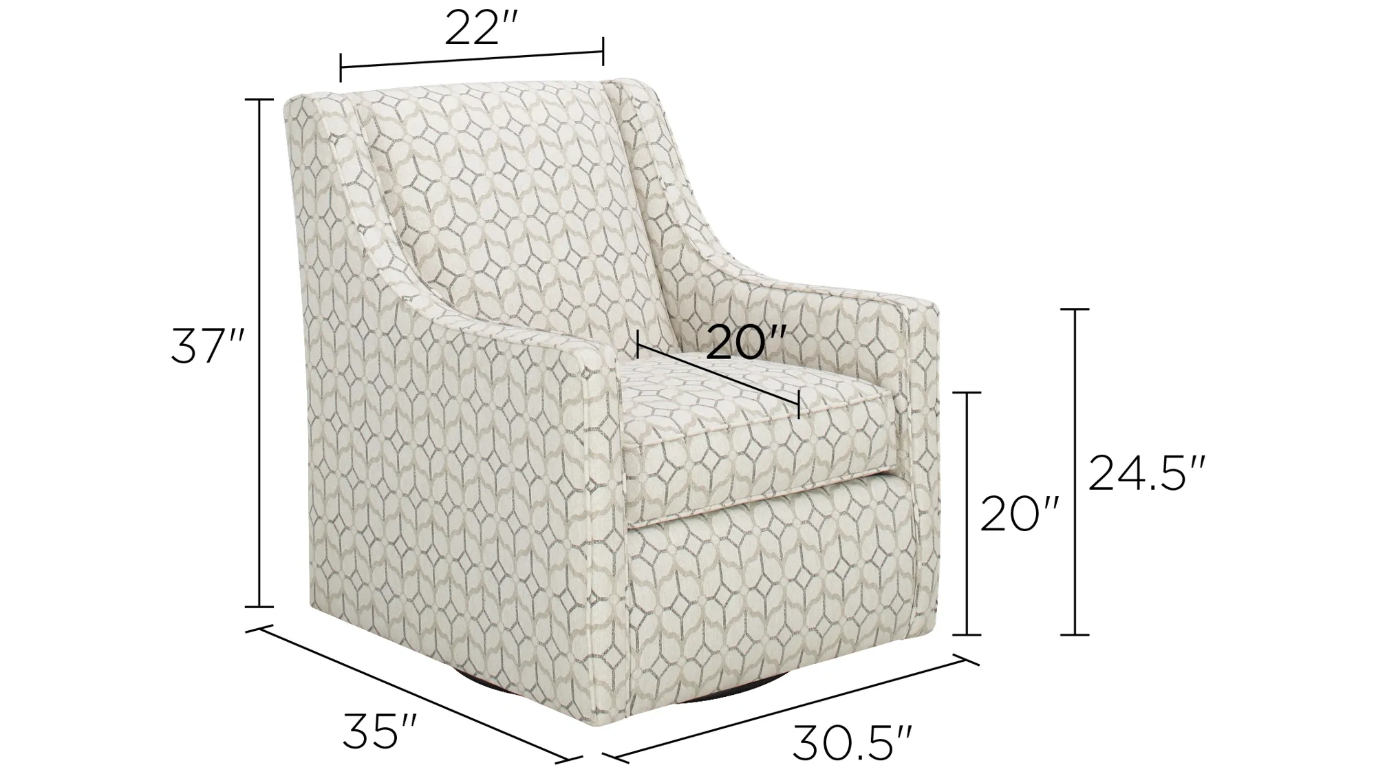 Joanna Swivel Chair Raymour Flanigan